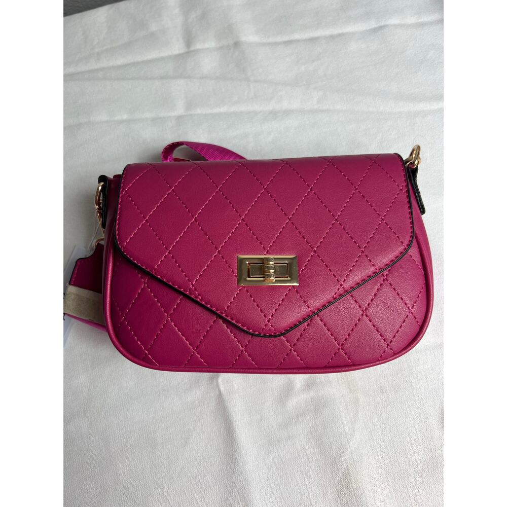 Malibu Skye Vegan Leather Purse Crossbody Pink Peta Approved NEW